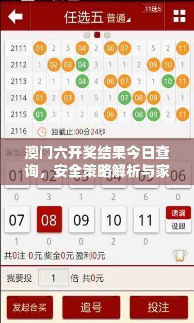 澳门六开奖结果今日查询,安全策略解析与家庭版SYE170.27特点