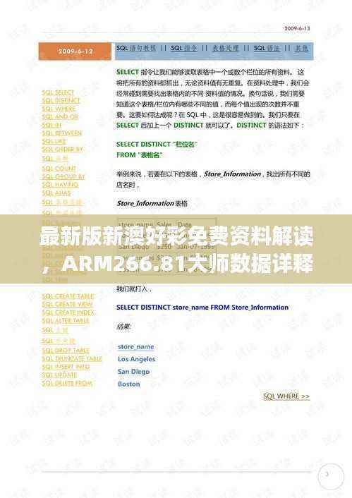 最新版新澳好彩免费资料解读,ARM266.81大师数据详释