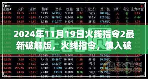 火线指令2最新破解版风险警示,慎入破解版游戏,警惕法律风险