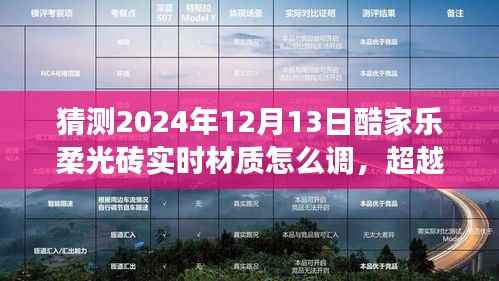 探索未来家居设计,酷家乐柔光砖实时材质调整的艺术之旅与自信闪耀的日常实践(2024年指南)