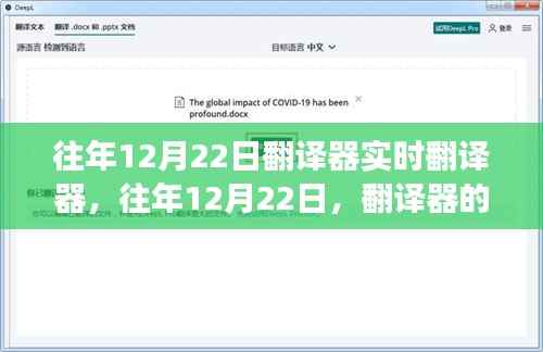『往年12月22日回顾,翻译器进化之路与实时翻译技术的突破发展』