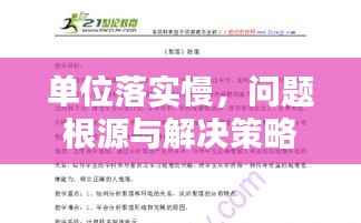 单位落实慢,问题根源与解决策略探讨