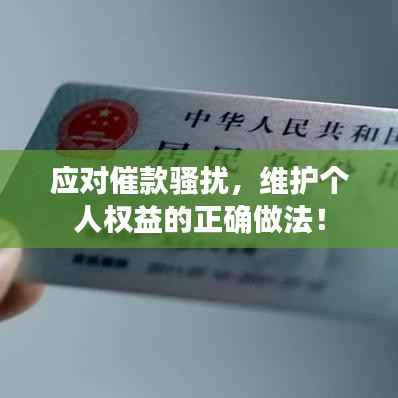 应对催款骚扰,维护个人权益的正确做法!