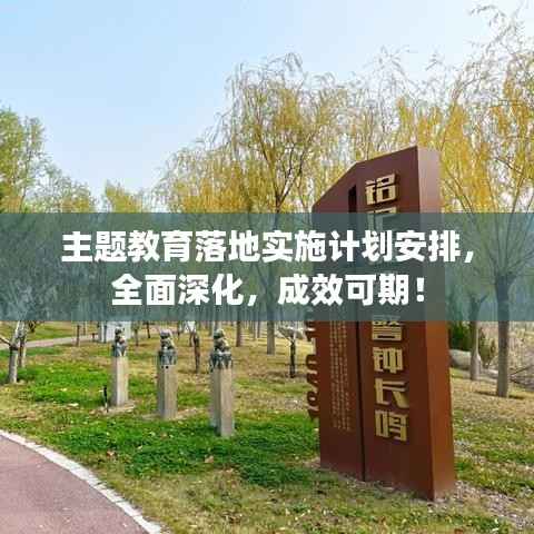 主题教育落地实施计划安排,全面深化,成效可期!