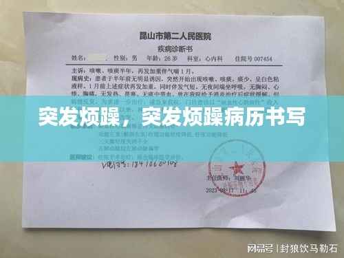 突发烦躁,突发烦躁病历书写