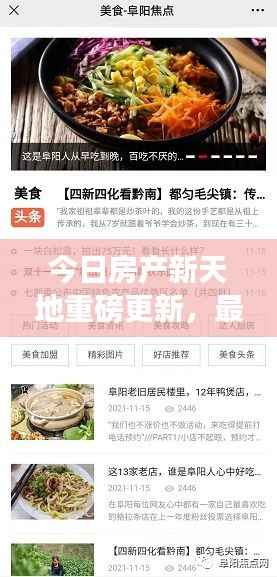 今日房产新天地重磅更新,最新动态一网打尽!
