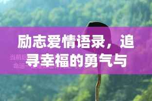 励志爱情语录,追寻幸福的勇气与执着
