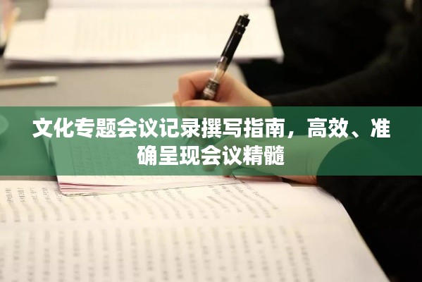 文化专题会议记录撰写指南,高效、准确呈现会议精髓